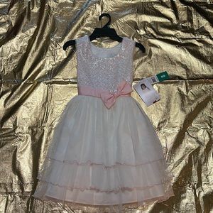 Spring pink and white brand new with tags dress